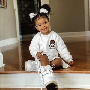 Moschino limited release ivory Teddy dress